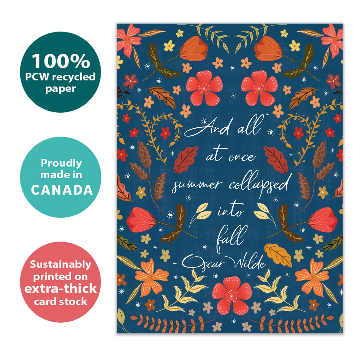 Floral Fall Thanksgiving Card
