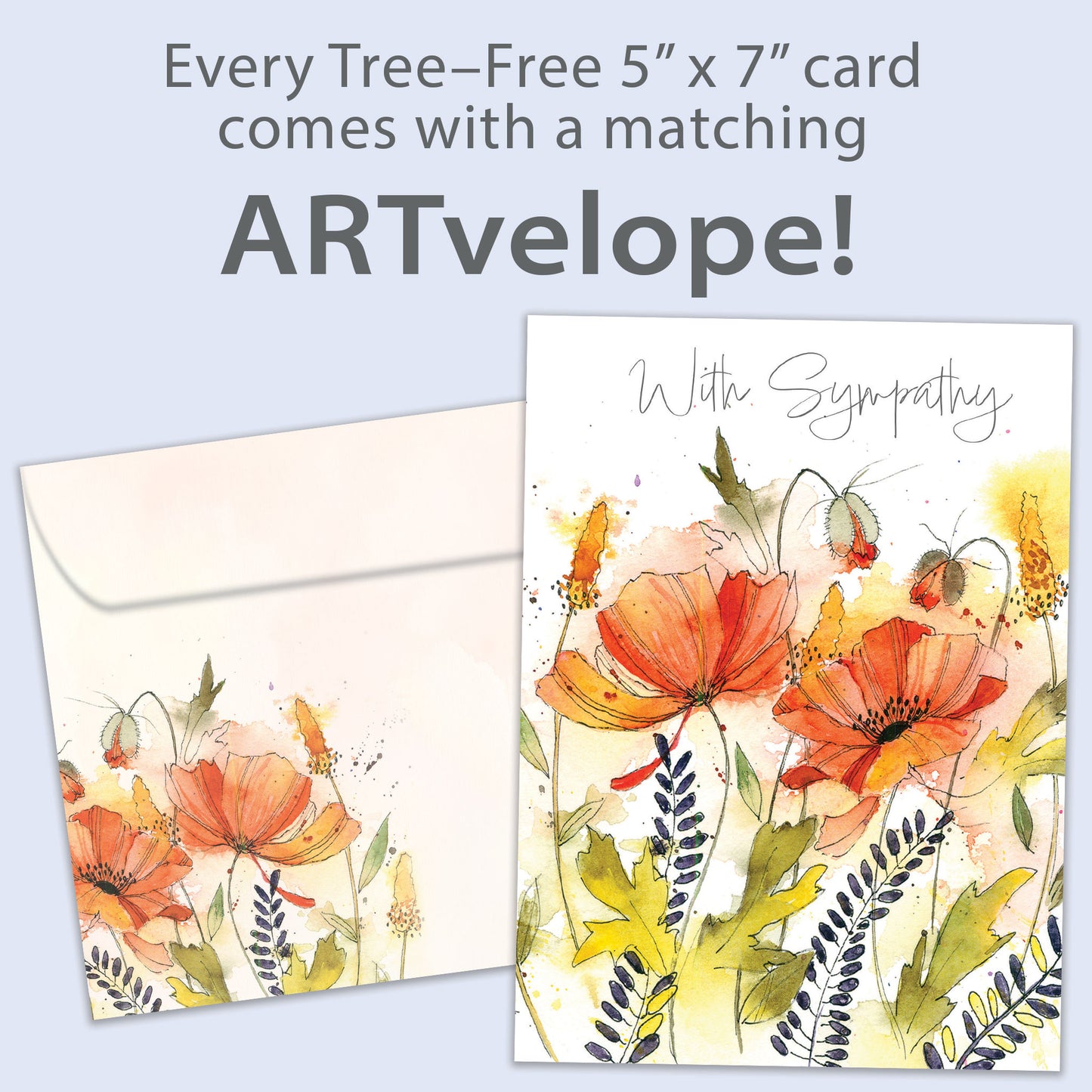 Heartfelt Flowers Sympathy Card
