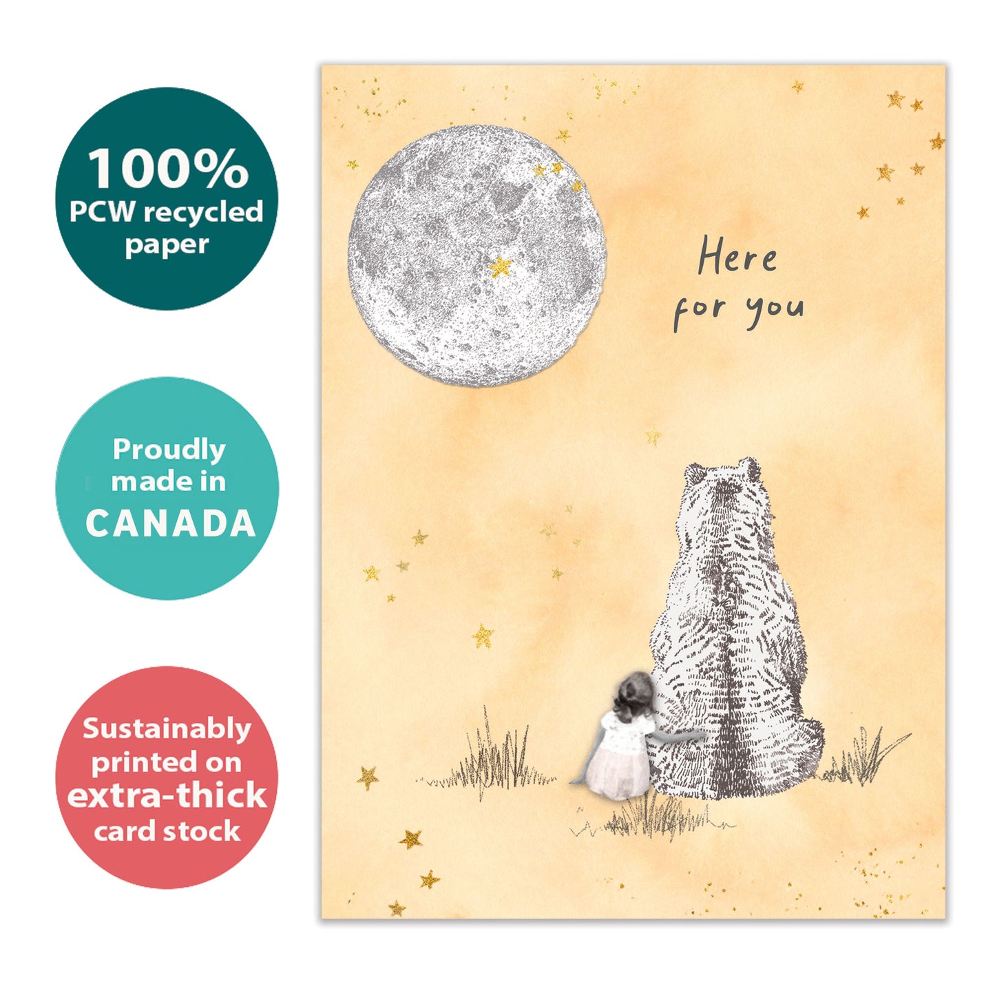 Comforting Bear Support & Encouragement Card