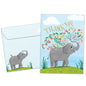 Elephant Flowers Thank You Card