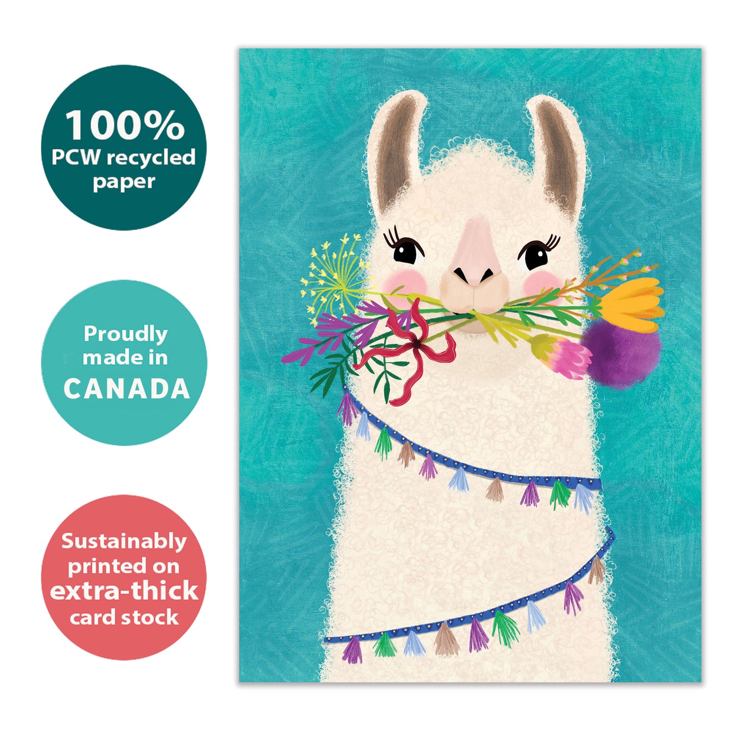 Amazing Llama Thank You Card