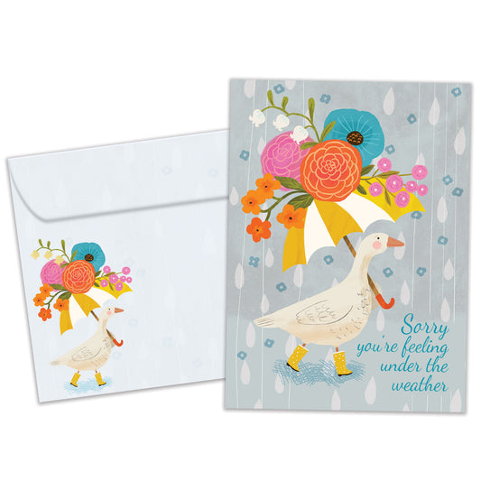 Under the Weather Get Well Card