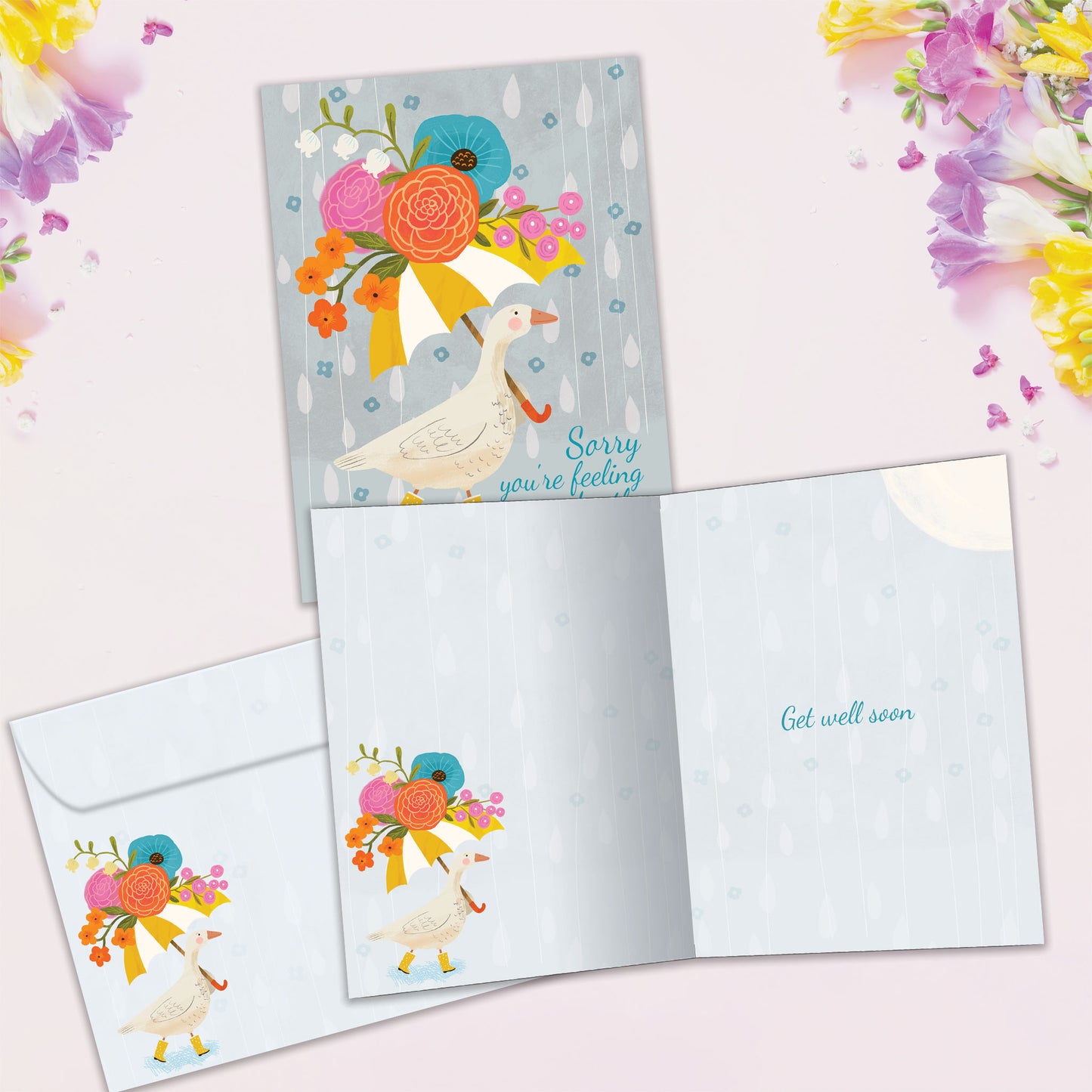 Under the Weather Get Well Card