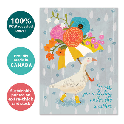 Under the Weather Get Well Card