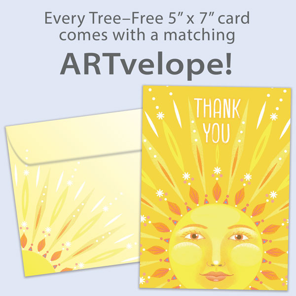 Sun Kindness Thank You Card
