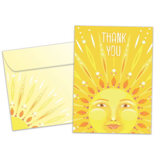 Sun Kindness Thank You Card
