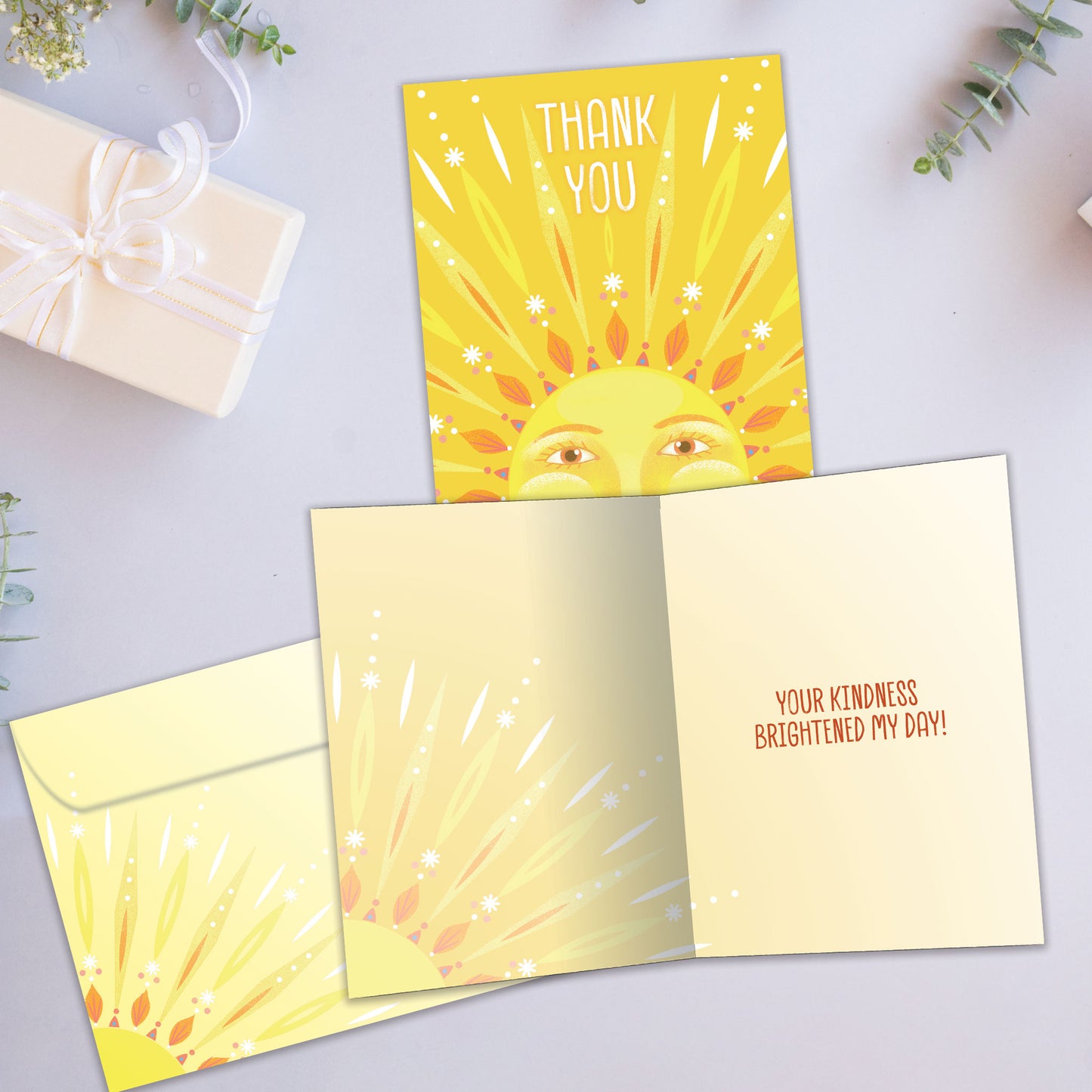 Sun Kindness Thank You Card