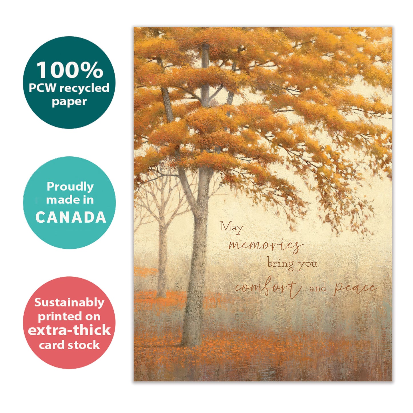 Autumn Memories Sympathy Card