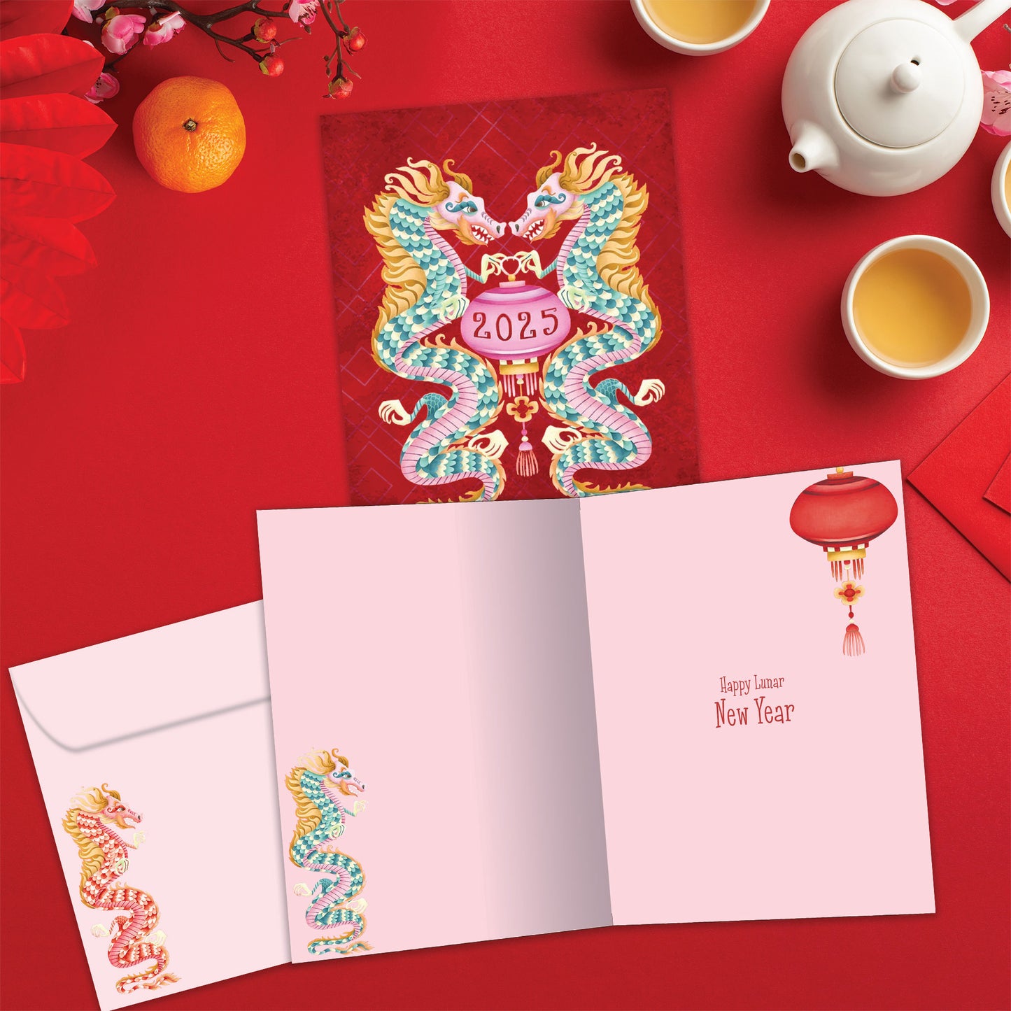 Dragon Lantern Chinese New Year’s Card