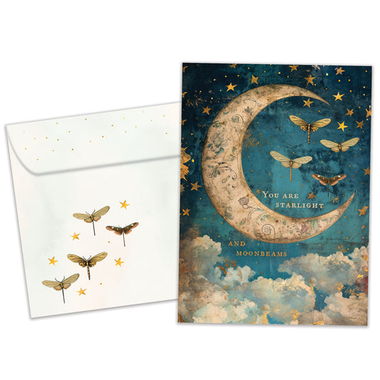 Starlight Moonbeams Just Because Card