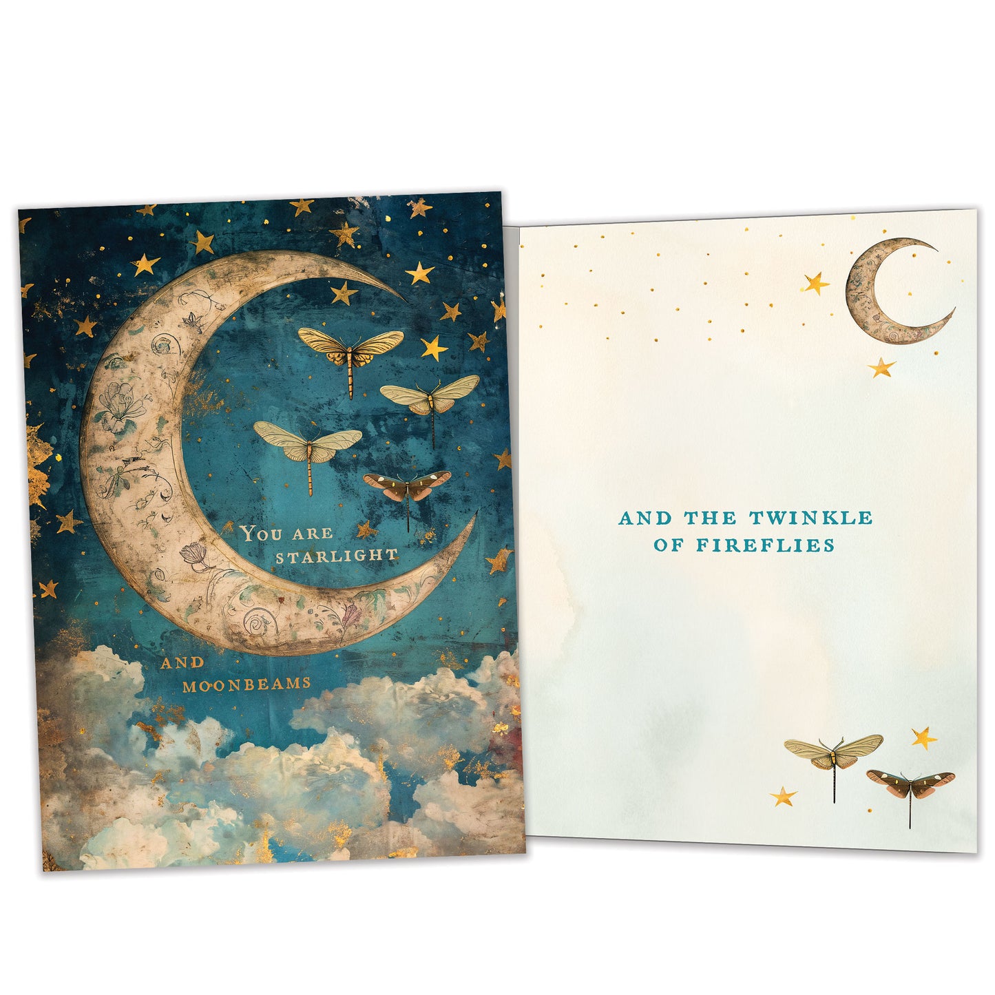 Starlight Moonbeams Just Because Card