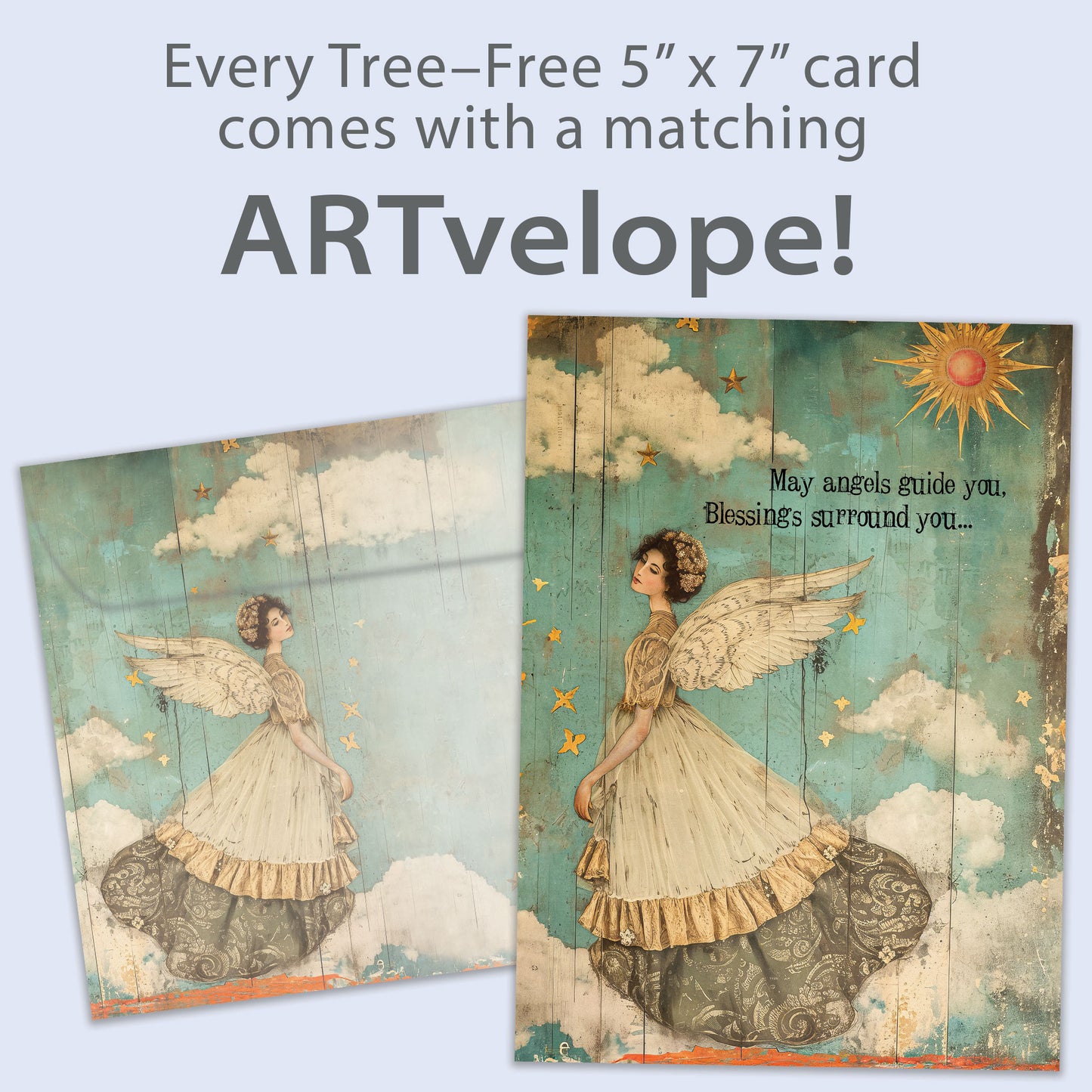 Angels and Blessings Support & Encouragement Card