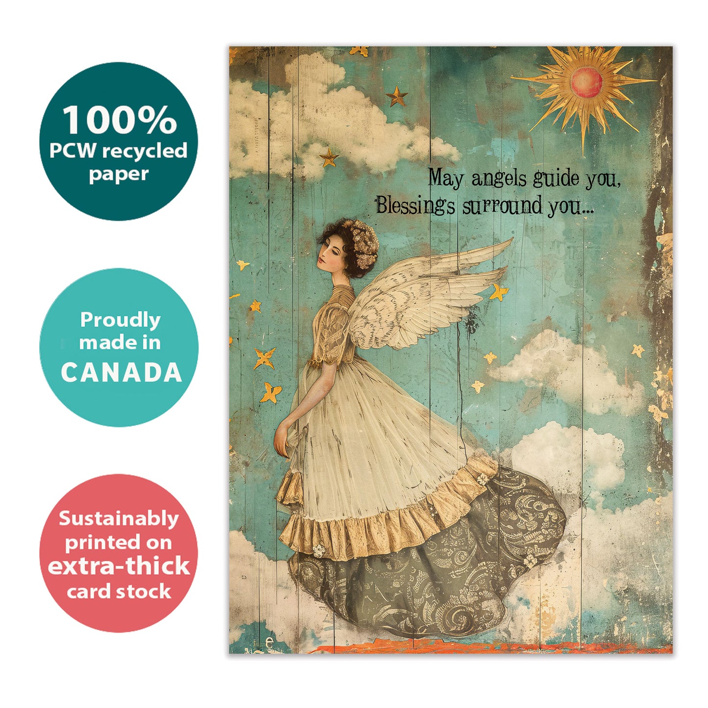 Angels and Blessings Support & Encouragement Card
