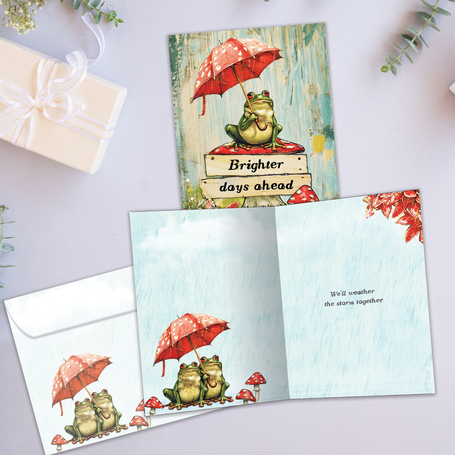 Brighter Frog Support & Encouragement Card