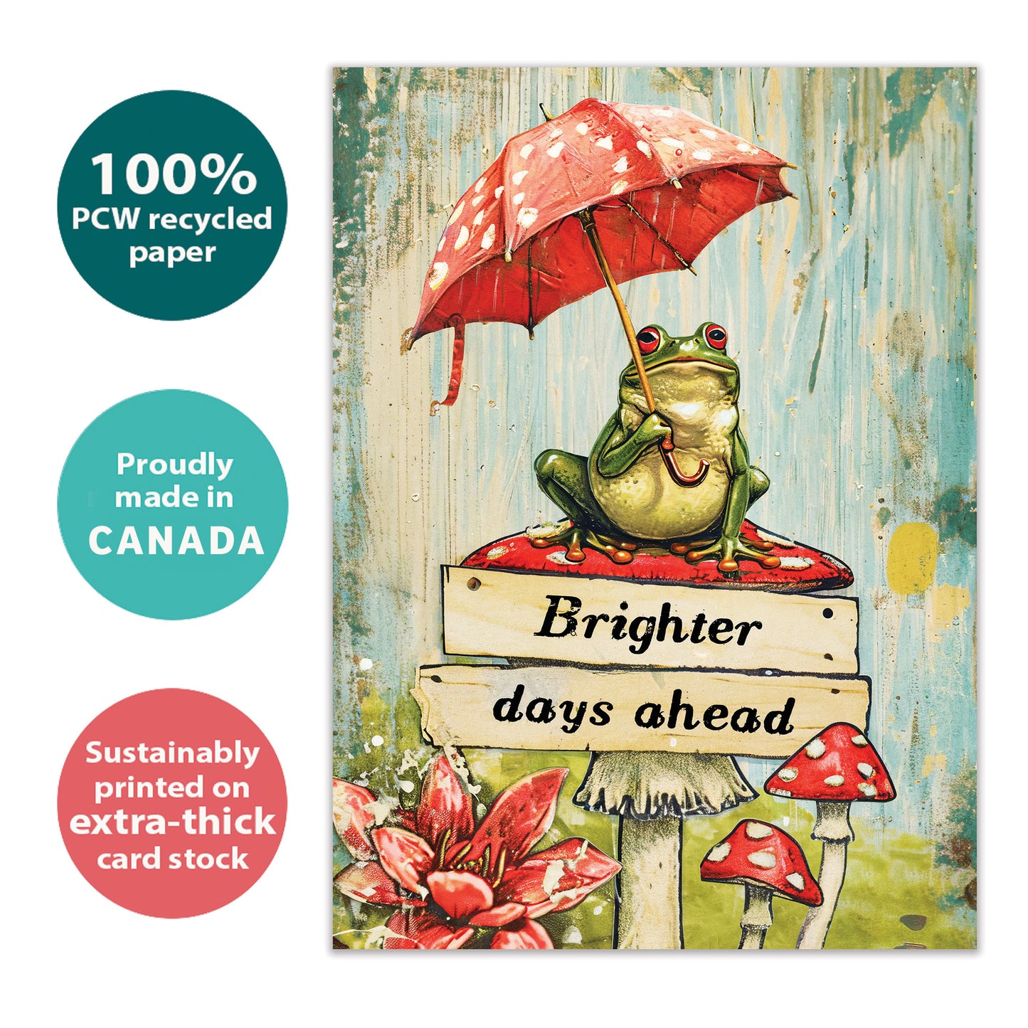 Brighter Frog Support & Encouragement Card