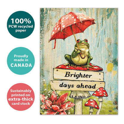 Brighter Frog Support & Encouragement Card