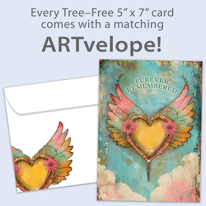Furever Heart Pet Sympathy Card