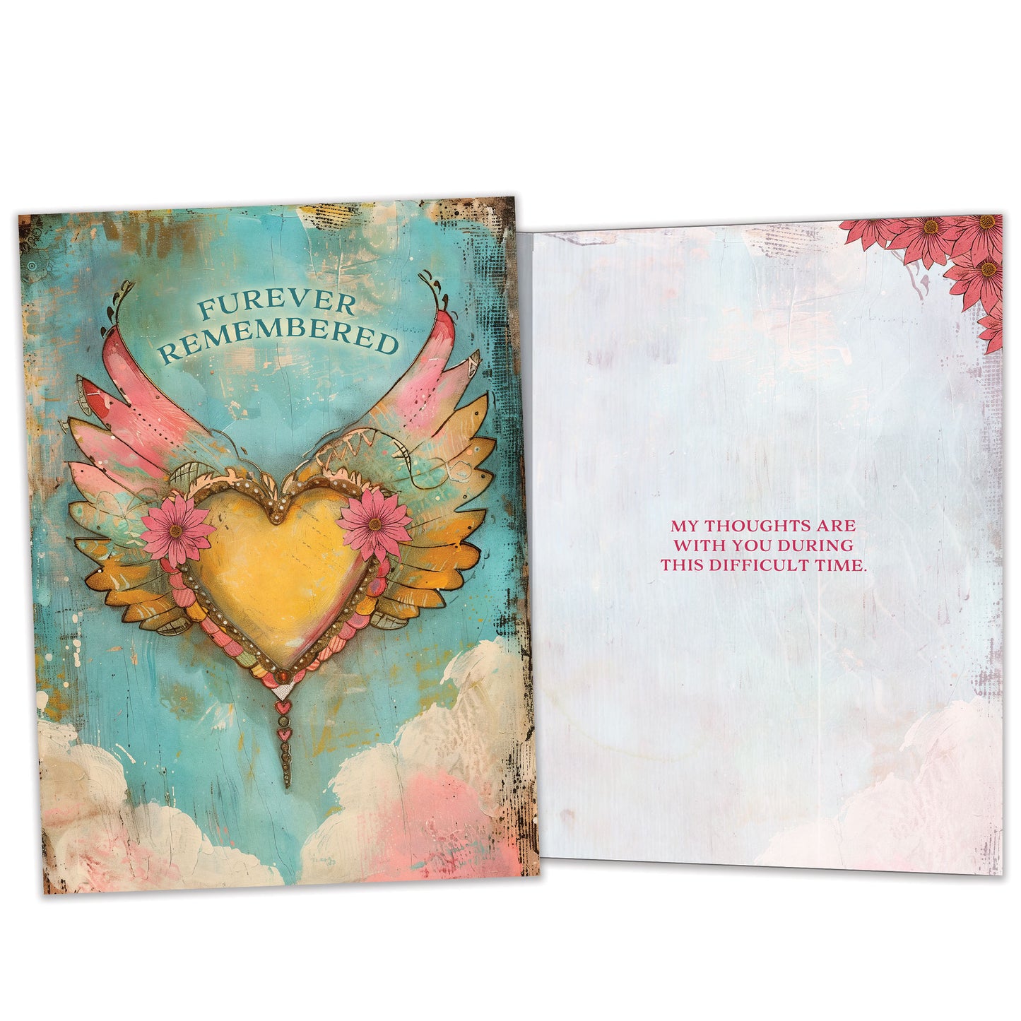 Furever Heart Pet Sympathy Card