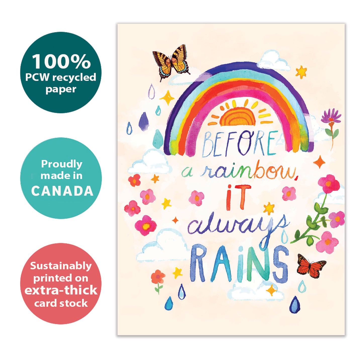 Always Rainbow Support & Encouragement Card