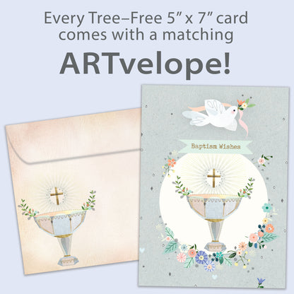 Faith Dove Baptism Card