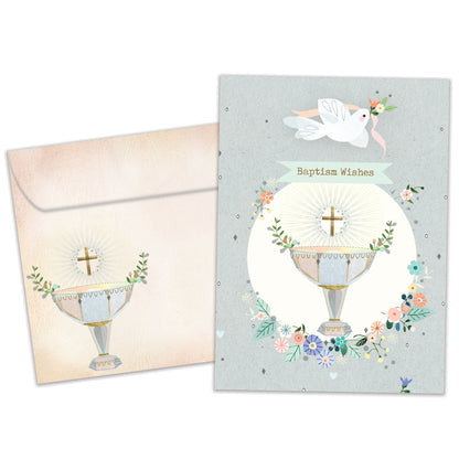 Faith Dove Baptism Card