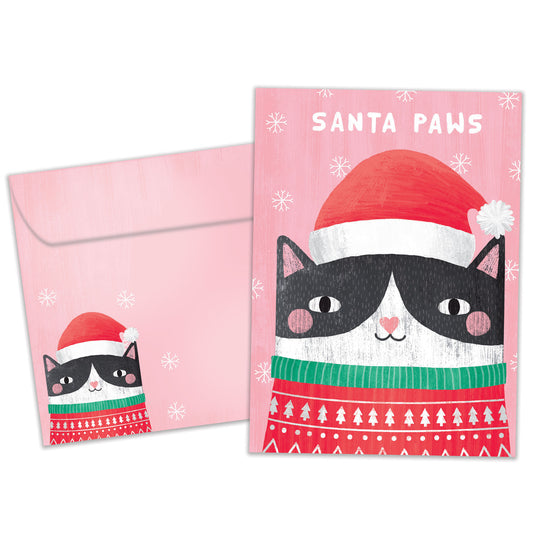 Santa Paws Christmas Card