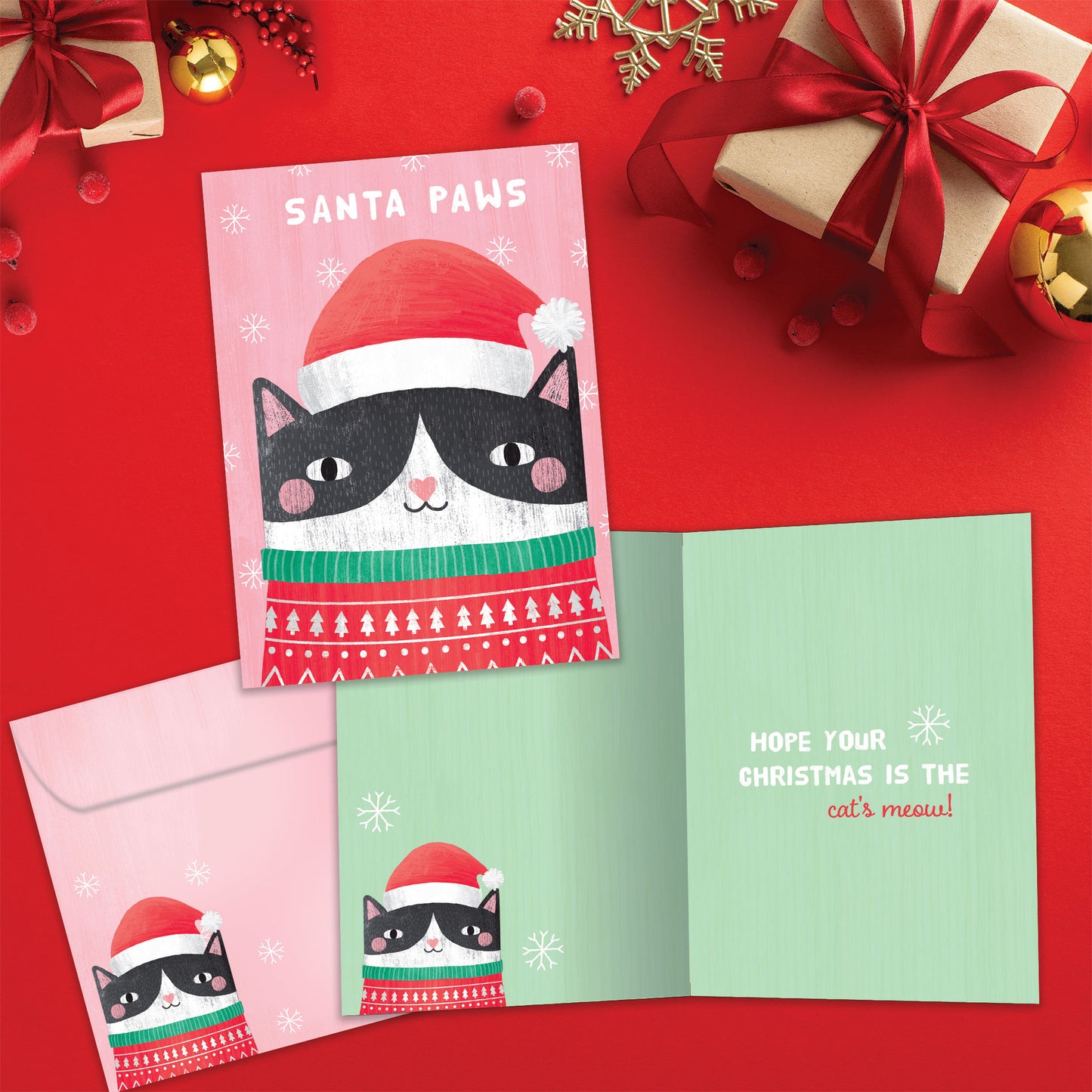 Santa Paws Christmas Card
