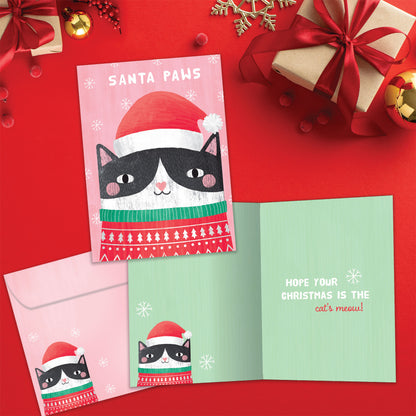Santa Paws Christmas Card