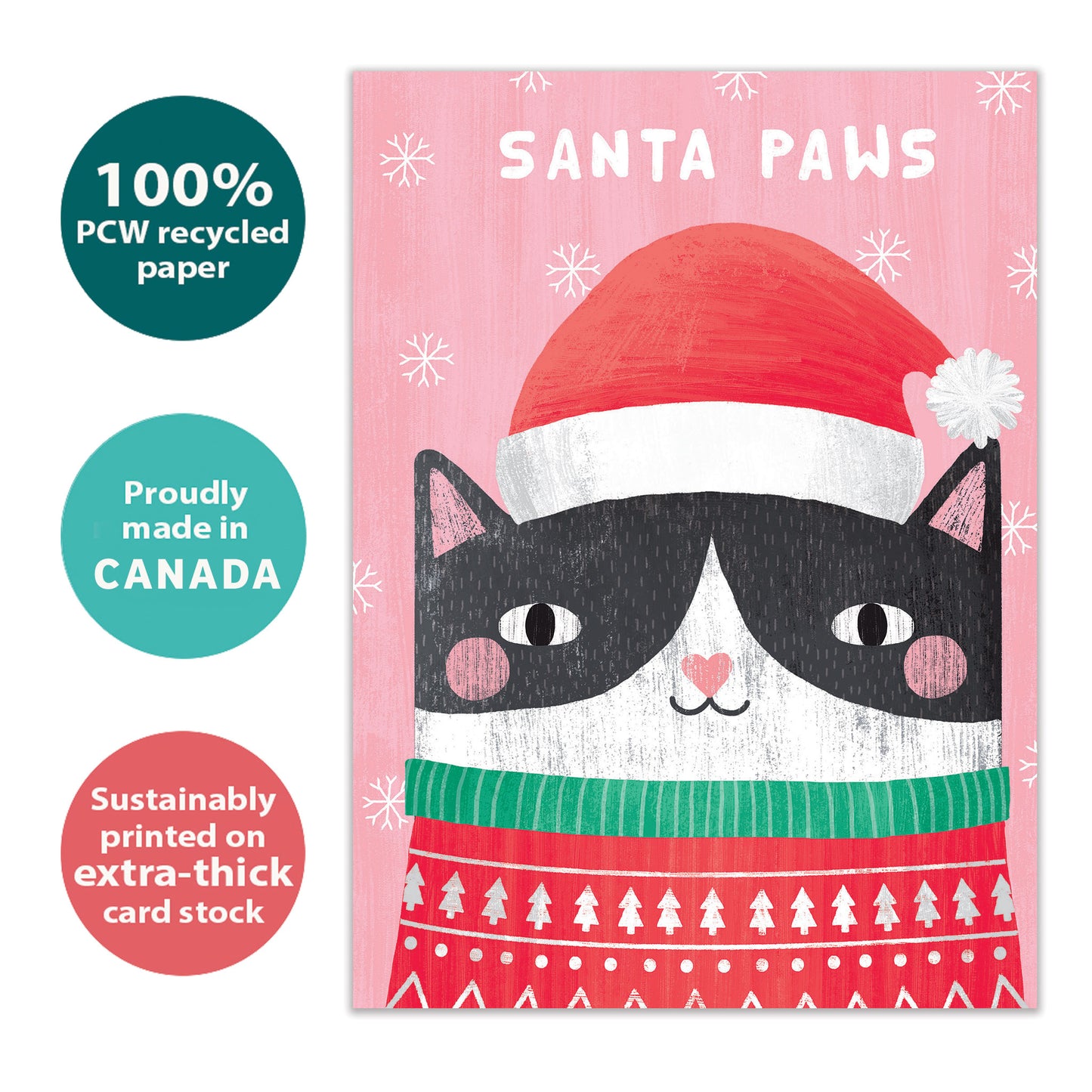 Santa Paws Christmas Card