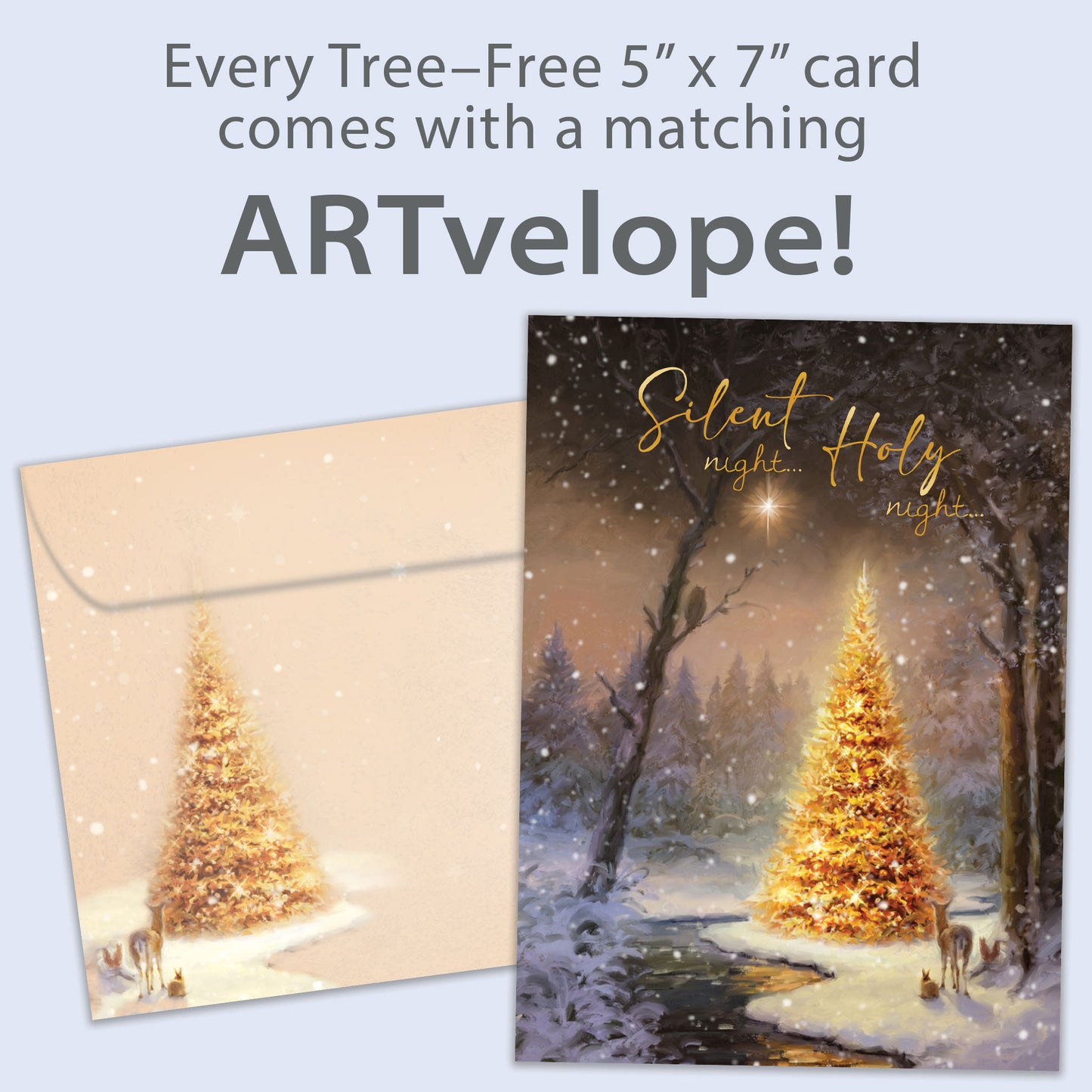 Calm and Bright Christmas Card