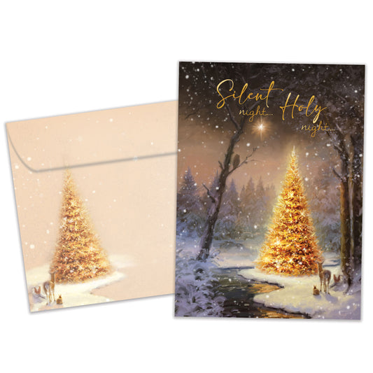 Calm and Bright Christmas Card