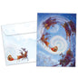 Soaring Santa Christmas Card