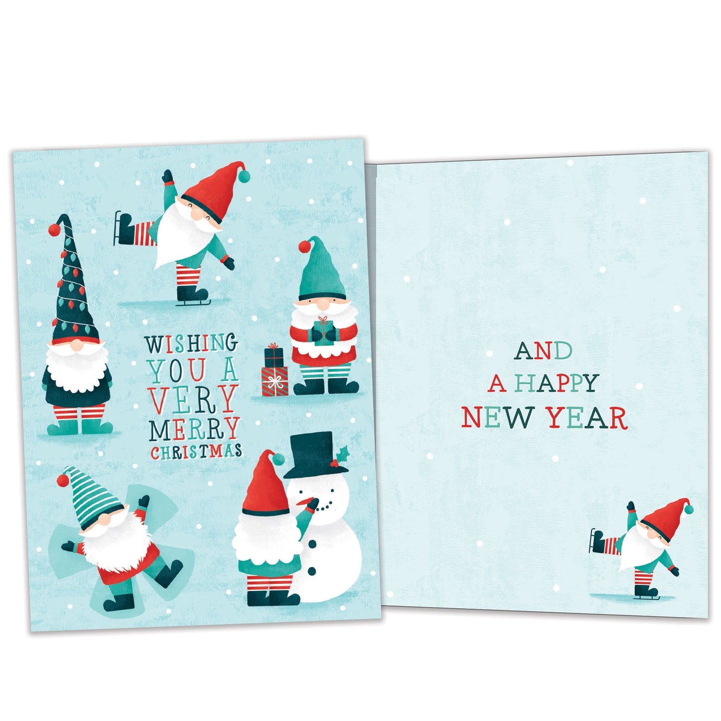 Festive Gnomes Christmas Card