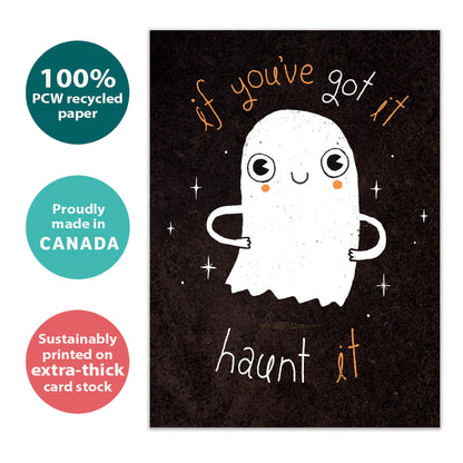 Haunt It Halloween Card