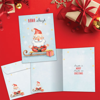 Nama Sleigh Christmas Card
