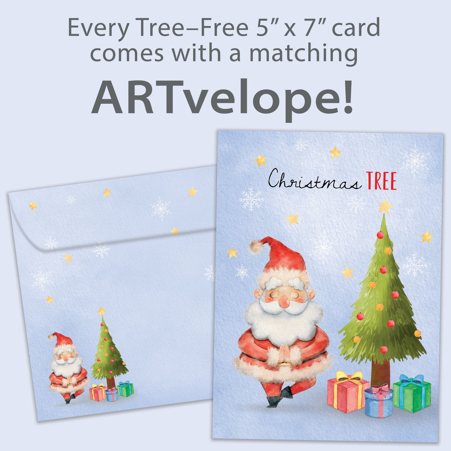 Christmas Tree Pose Christmas Card
