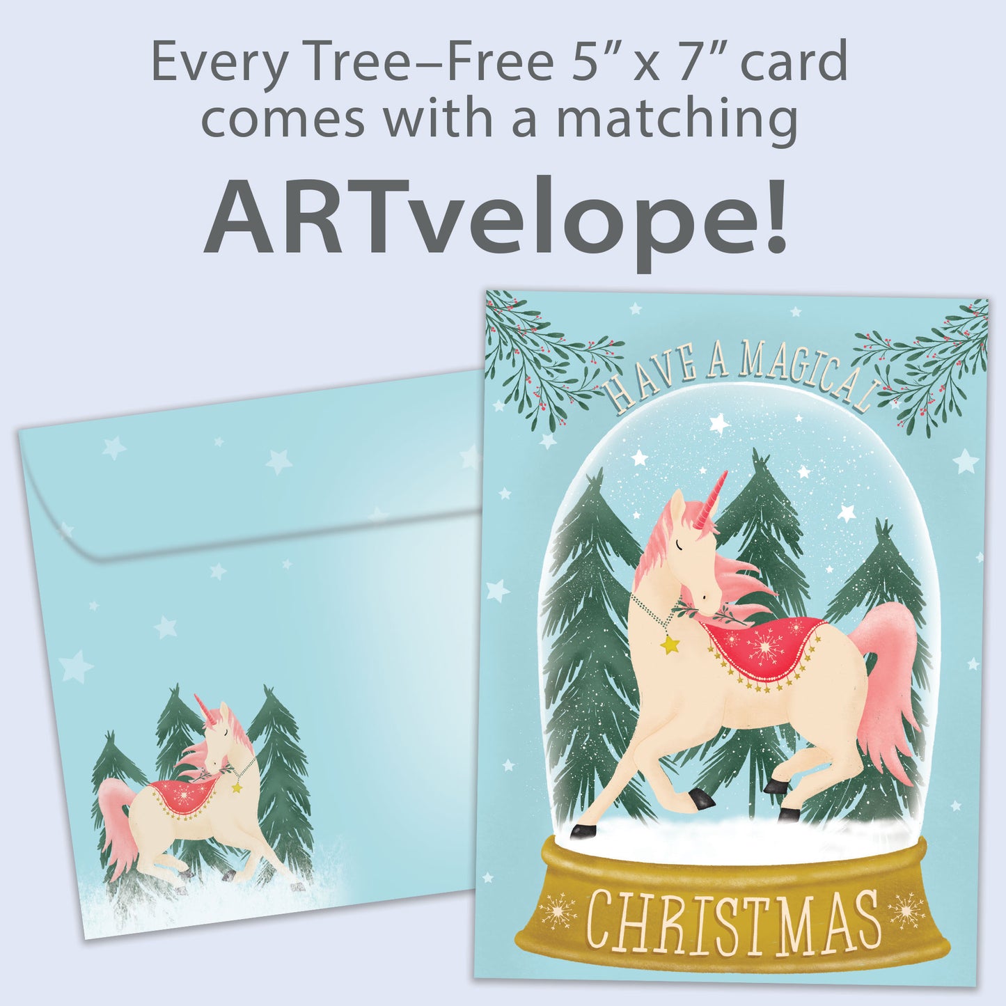 Christmas Unicorn Christmas Card