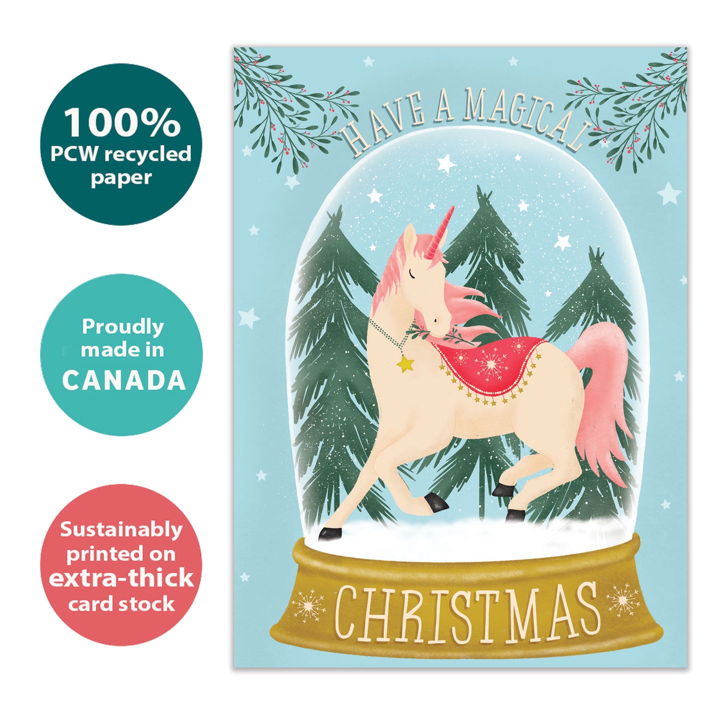 Christmas Unicorn Christmas Card