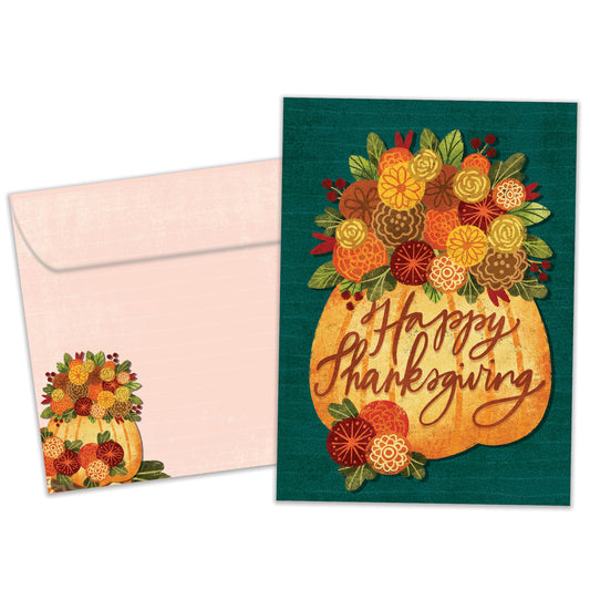 Overflowing Gratitude Thanksgiving Card