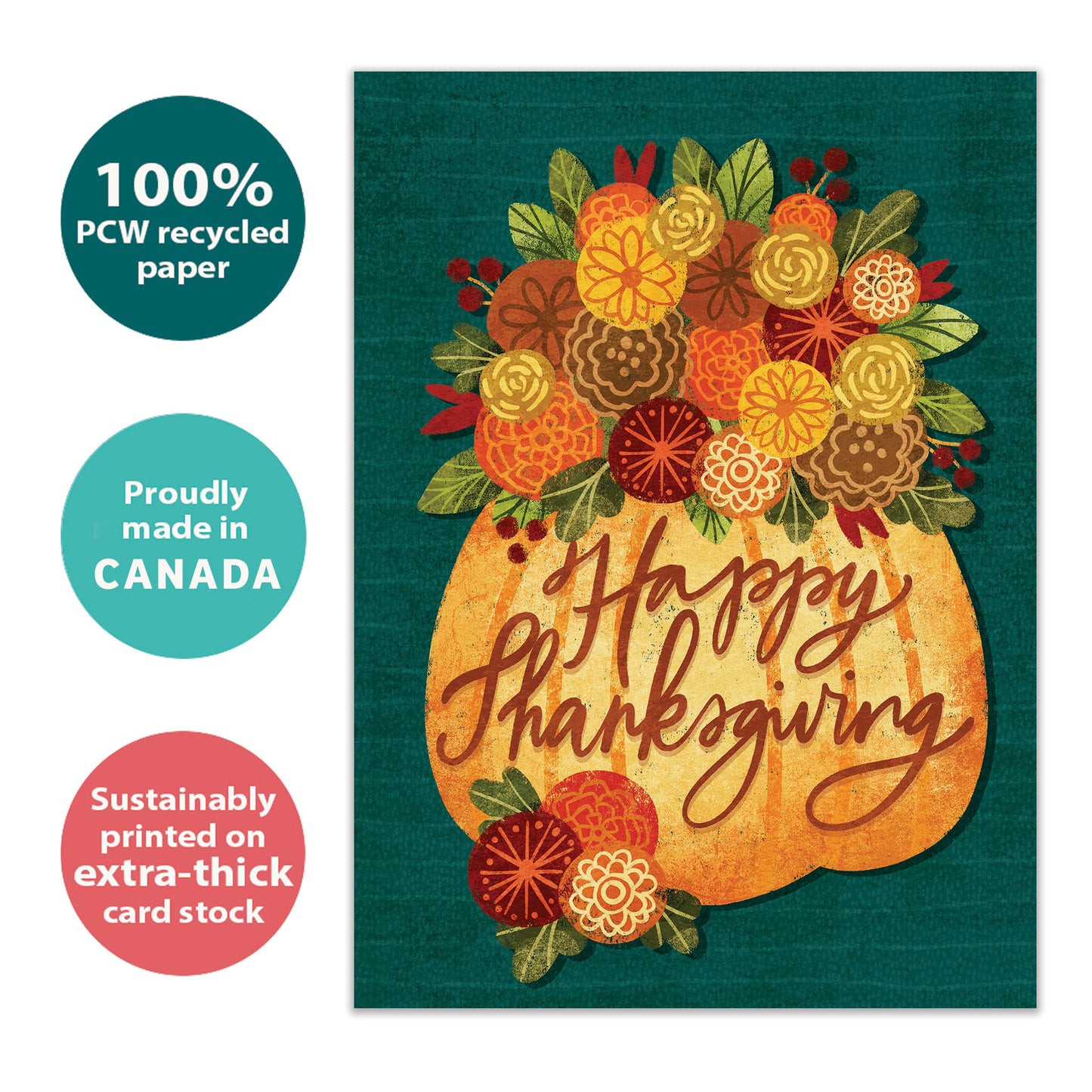 Overflowing Gratitude Thanksgiving Card