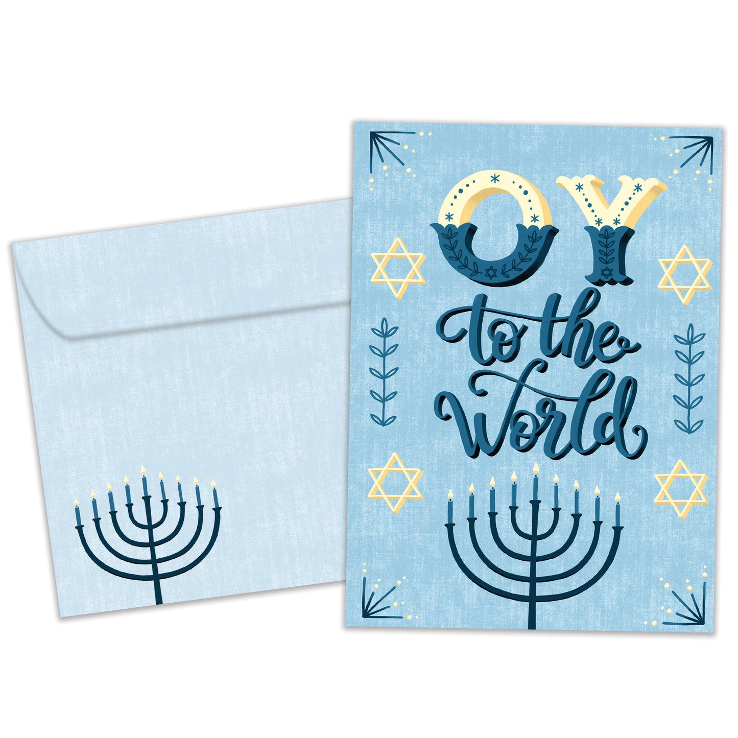 Oy to the World Hanukkah Card