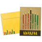 Seven Candles on Tan Kwanzaa Card