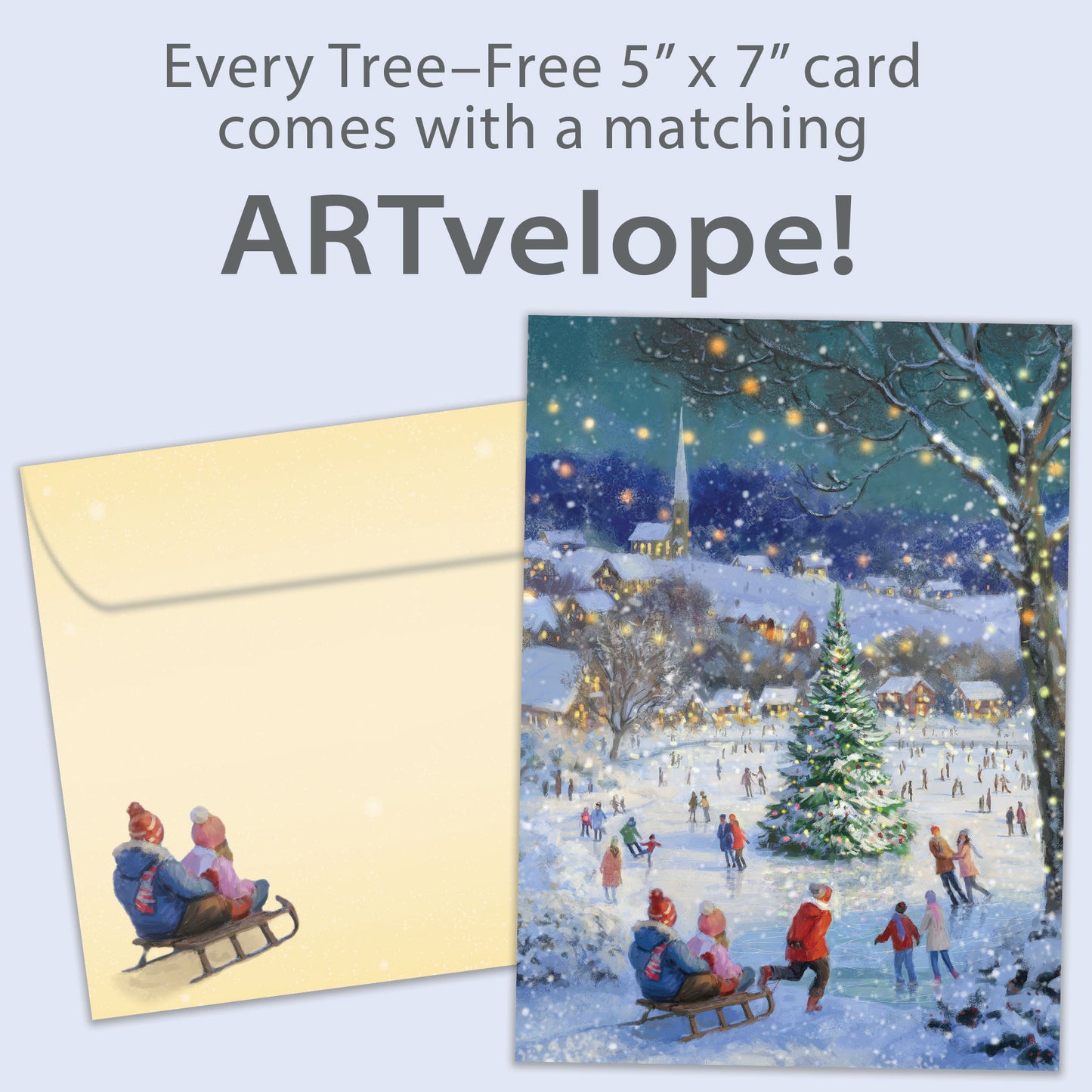 Dreaming of a White Christmas Holiday Card