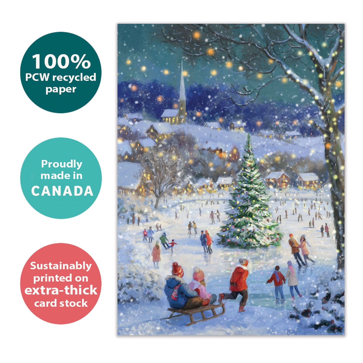 Dreaming of a White Christmas Holiday Card