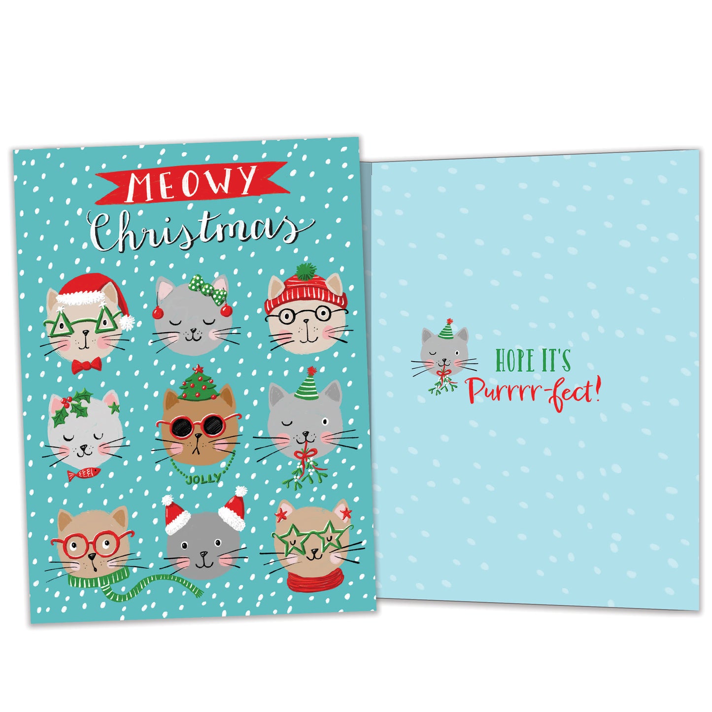 Meowy Christmas Christmas Card