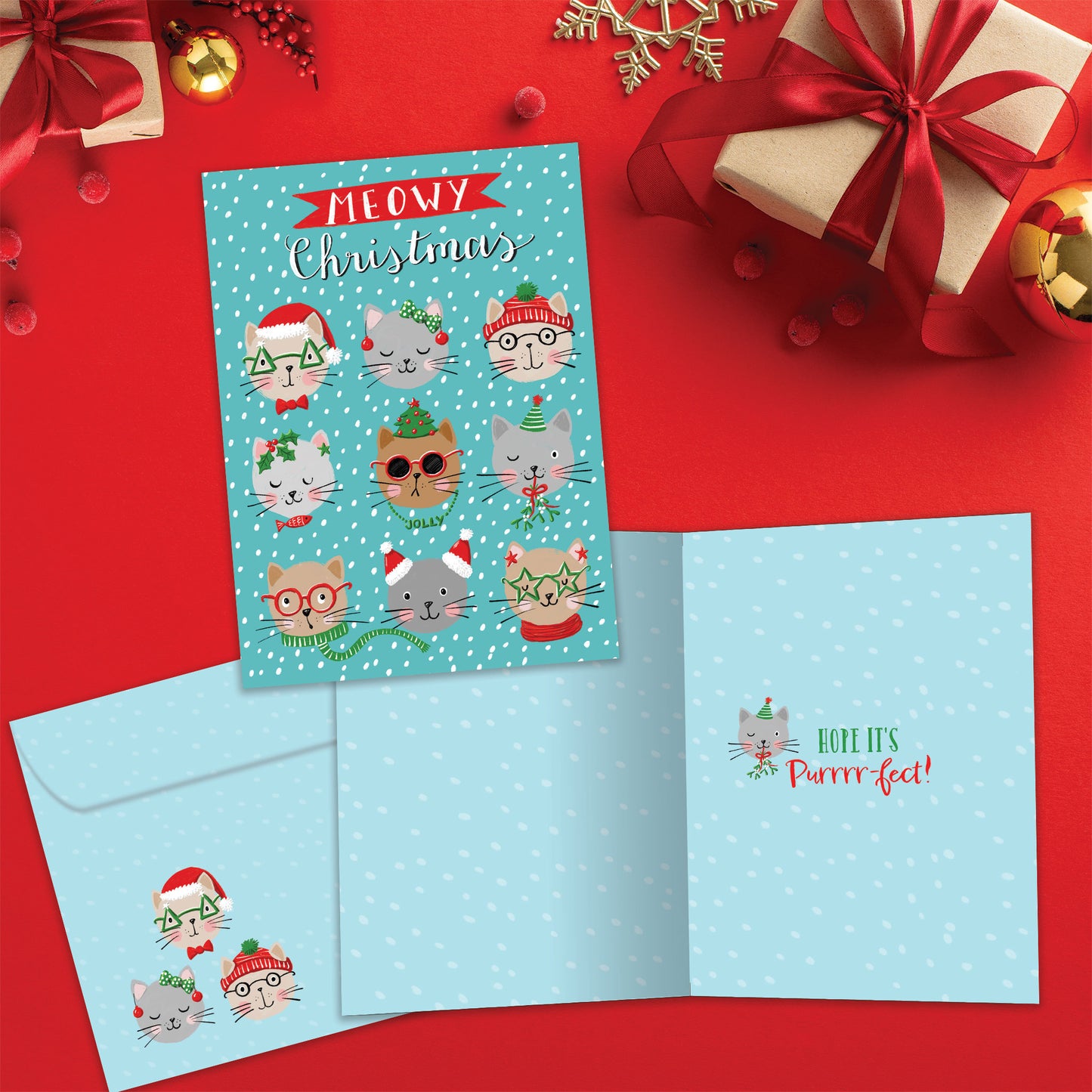 Meowy Christmas Christmas Card