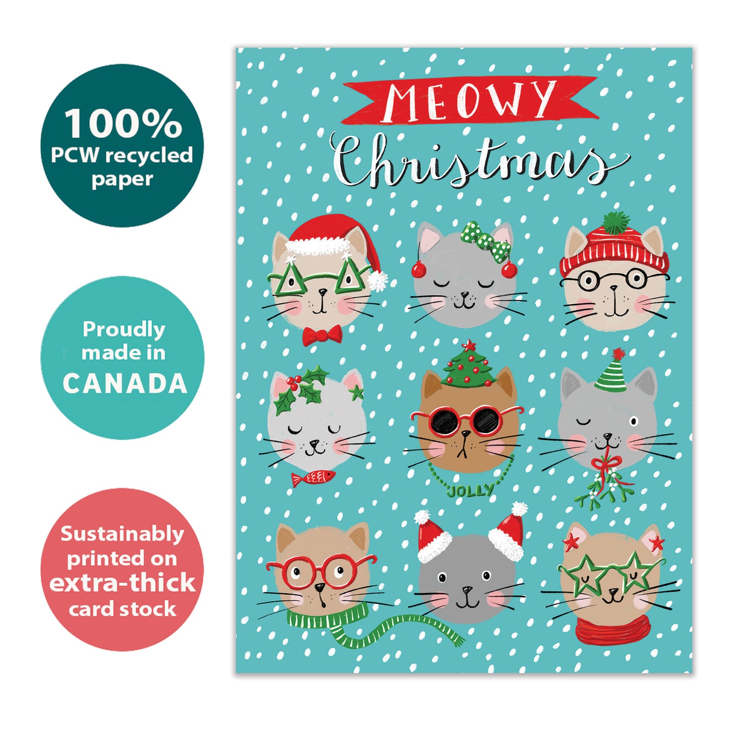 Meowy Christmas Christmas Card