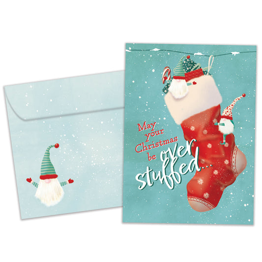 Overstuffed Christmas Christmas Card