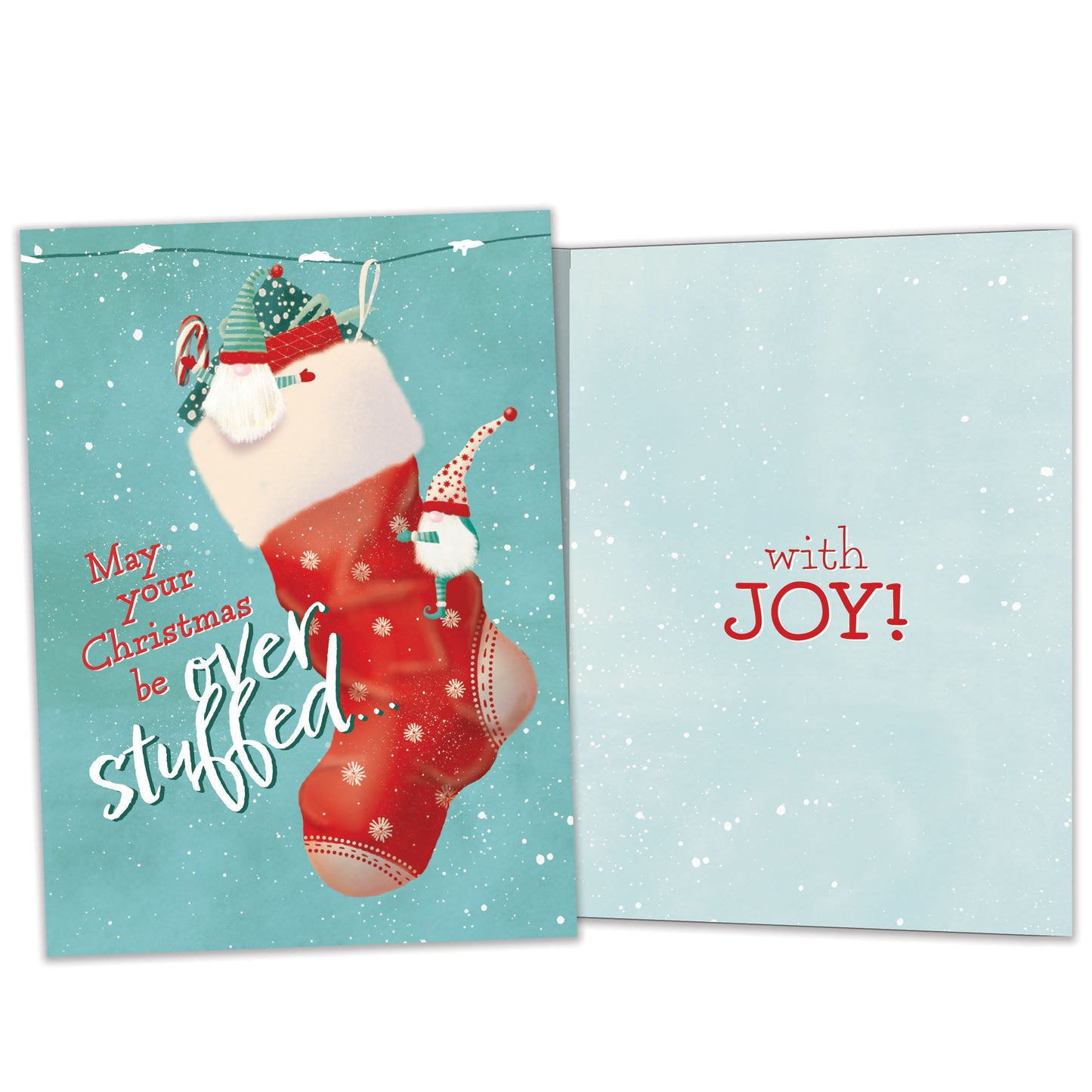 Overstuffed Christmas Christmas Card