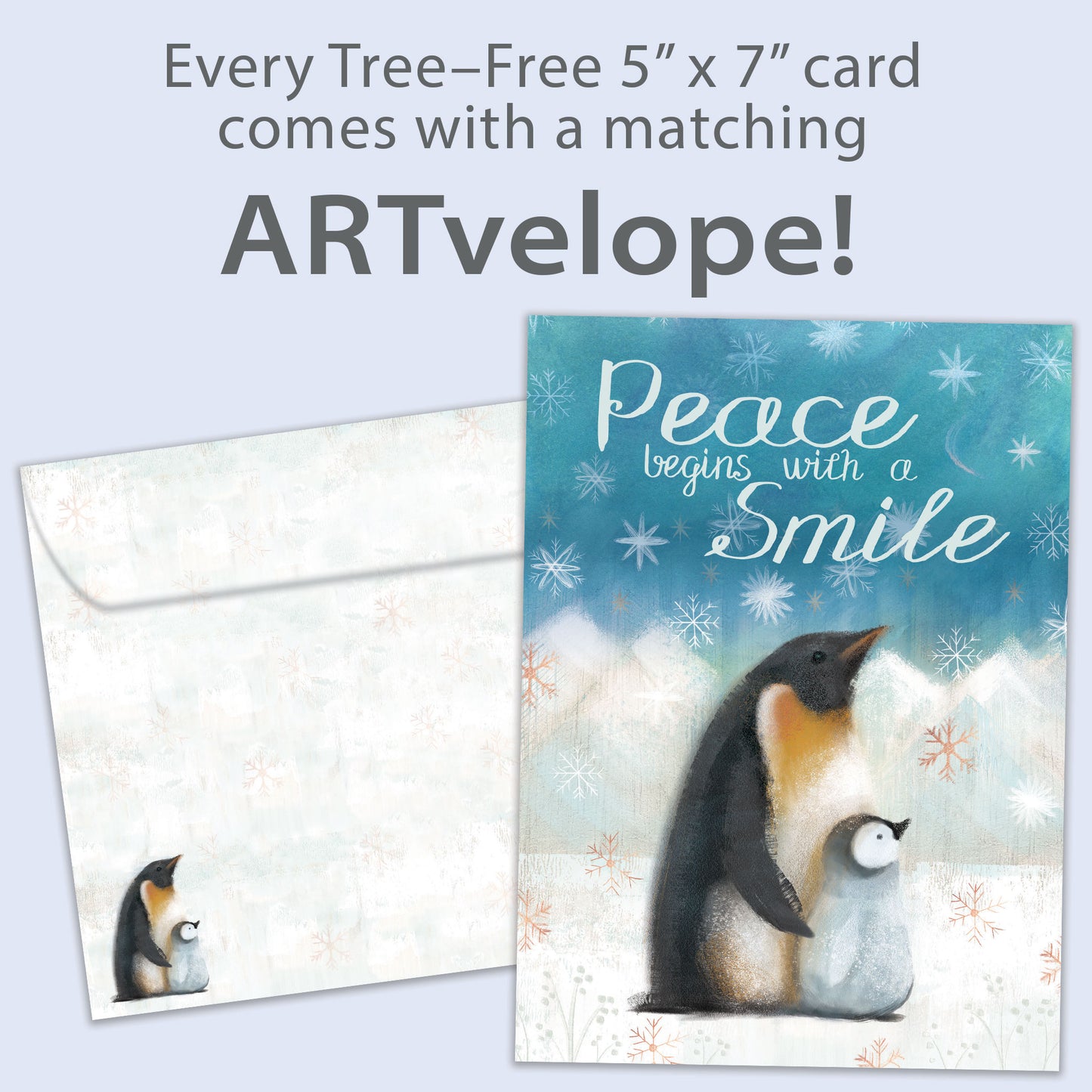 Peaceful Penguins Holiday Card